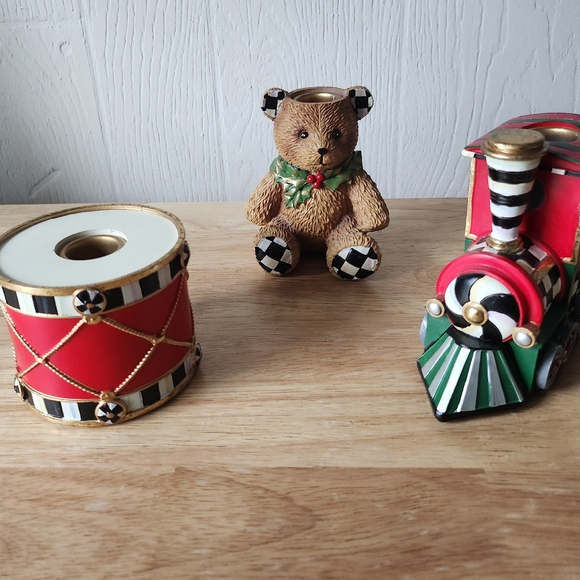 Mackenzie-Childs Toyland Candle Holders - Set of 3 - Picture 3 of 11